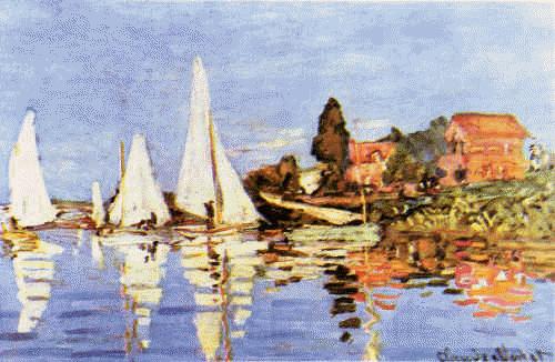 Claude Monet Regatta at Argenteuil Norge oil painting art